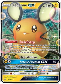 Dedenne GX — carte 57 de l’extension Alliance Infaillible