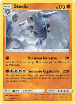 Steelix — carte 104 de l’extension Harmonie des Esprits