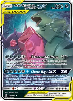 Méga-Ténéfix et Tyranocif GX — carte 126 de l’extension Harmonie des Esprits