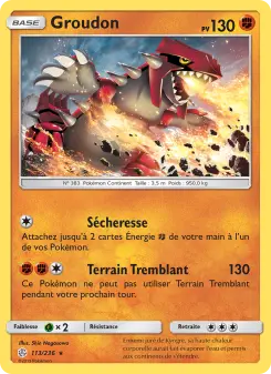 Groudon — carte 113 de l’extension Éclipse Cosmique
