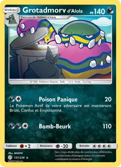 Grotadmorv d’Alola — carte 131 de l’extension Éclipse Cosmique