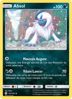 Absol — carte 133 de l’extension Éclipse Cosmique