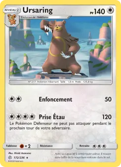 Ursaring — carte 172 de l’extension Éclipse Cosmique