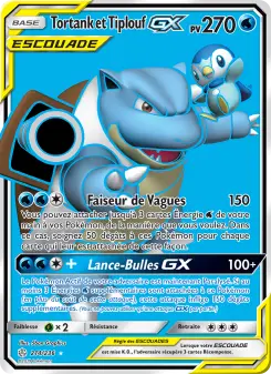 Tortank et Tiplouf GX — carte 214 de l’extension Éclipse Cosmique