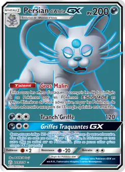 Persian d’Alola GX — carte 219 de l’extension Éclipse Cosmique