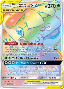 Florizarre et Vipélierre GX — carte 249 de l’extension Éclipse Cosmique