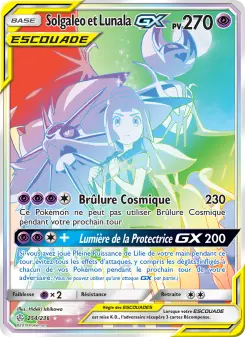 Solgaleo et Lunala GX — carte 254 de l’extension Éclipse Cosmique