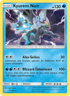 Kyurem Noir — carte 61 de l’extension Éclipse Cosmique