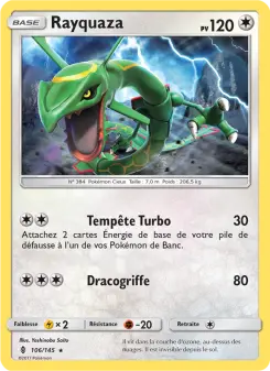 Rayquaza — carte 106 de l’extension Gardiens Ascendants
