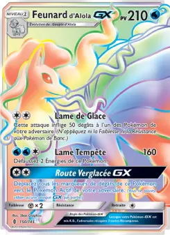Feunard d’Alola GX — carte 150 de l’extension Gardiens Ascendants