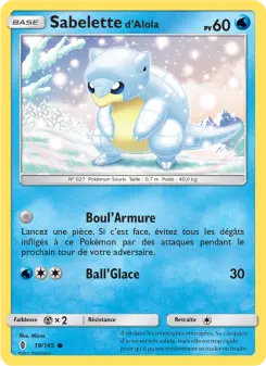 Sabelette d’Alola — carte 19 de l’extension Gardiens Ascendants