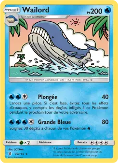 Wailord — carte 30 de l’extension Gardiens Ascendants