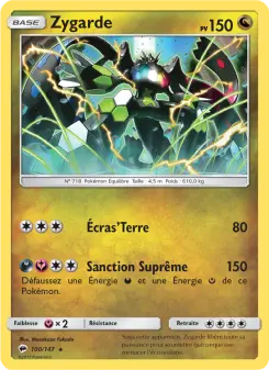 Zygarde — carte 100 de l’extension Ombres Ardentes