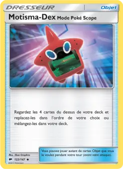 Motisma-Dex – Mode Poké Scope — carte 122 de l’extension Ombres Ardentes