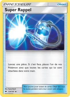 Super Rappel — carte 124 de l’extension Ombres Ardentes