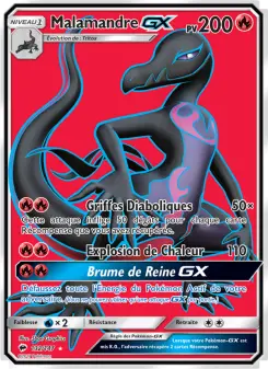 Malamandre GX — carte 132 de l’extension Ombres Ardentes