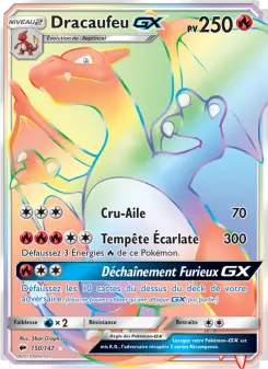 Dracaufeu GX — carte 150 de l’extension Ombres Ardentes