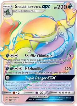 Grotadmorv d’Alola GX — carte 157 de l’extension Ombres Ardentes