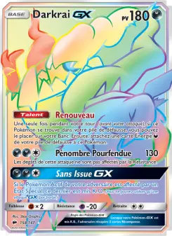 Darkrai GX — carte 158 de l’extension Ombres Ardentes
