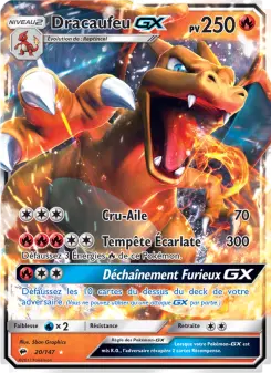 Dracaufeu GX — carte 20 de l’extension Ombres Ardentes