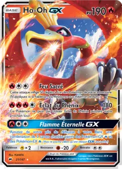 Ho-Oh GX — carte 21 de l’extension Ombres Ardentes