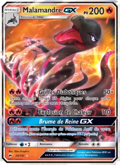Malamandre GX — carte 25 de l’extension Ombres Ardentes