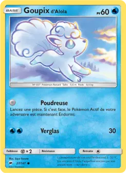 Goupix d’Alola — carte 27 de l’extension Ombres Ardentes