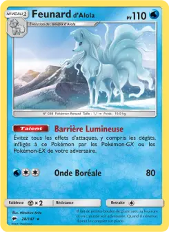 Feunard d’Alola — carte 28 de l’extension Ombres Ardentes