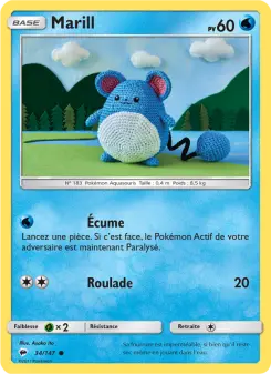 Marill — carte 34 de l’extension Ombres Ardentes