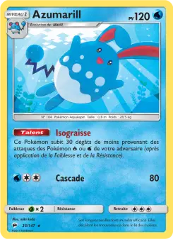 Azumarill — carte 35 de l’extension Ombres Ardentes