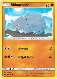 Rhinocorne — carte 65 de l’extension Ombres Ardentes