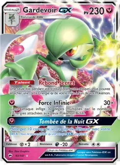 Gardevoir GX — carte 93 de l’extension Ombres Ardentes