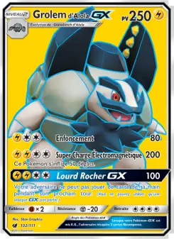 Grolem d’Alola GX — carte 102 de l’extension Invasion Carmin