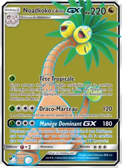 Noadkoko d’Alola GX — carte 107 de l’extension Invasion Carmin