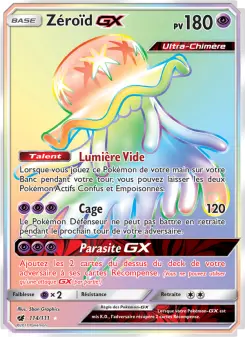 Zéroïd GX — carte 114 de l’extension Invasion Carmin