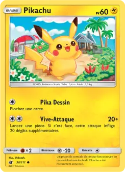 Pikachu — carte 30 de l’extension Invasion Carmin