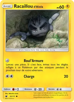 Racaillou d’Alola — carte 32 de l’extension Invasion Carmin