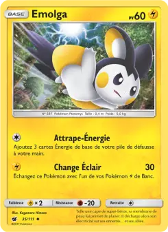 Emolga — carte 35 de l’extension Invasion Carmin