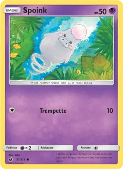 Spoink — carte 41 de l’extension Invasion Carmin
