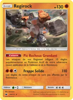 Regirock — carte 53 de l’extension Invasion Carmin