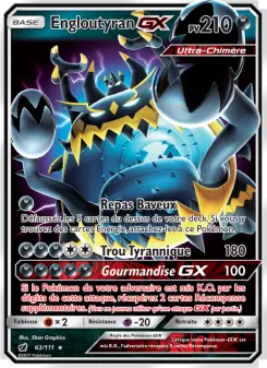 Engloutyran GX — carte 63 de l’extension Invasion Carmin