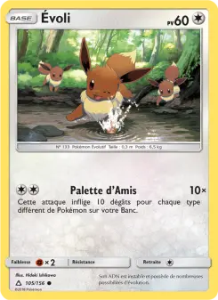 Évoli — carte 105 de l’extension Ultra-Prisme