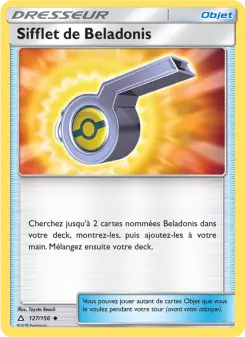Sifflet de Beladonis — carte 127 de l’extension Ultra-Prisme
