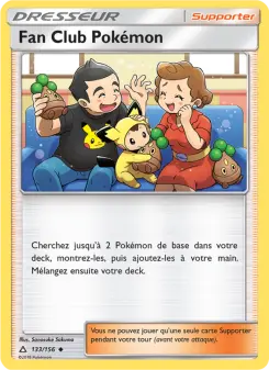 Fan Club Pokémon — carte 133 de l’extension Ultra-Prisme