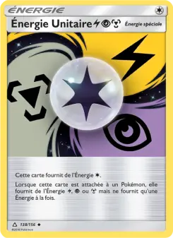 Énergie Unitaire LightningPsychicMetal — carte 138 de l’extension Ultra-Prisme