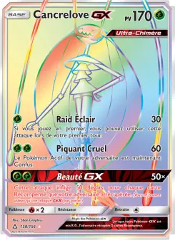 Cancrelove GX — carte 158 de l’extension Ultra-Prisme