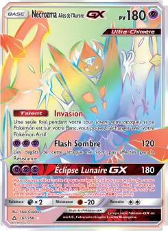 Necrozma Ailes de l’Aurore GX — carte 161 de l’extension Ultra-Prisme