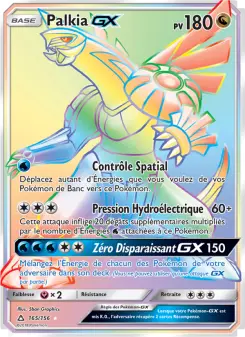 Palkia GX — carte 165 de l’extension Ultra-Prisme