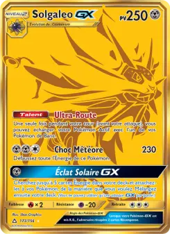 Solgaleo GX — carte 173 de l’extension Ultra-Prisme