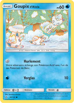 Goupix d’Alola — carte 30 de l’extension Ultra-Prisme